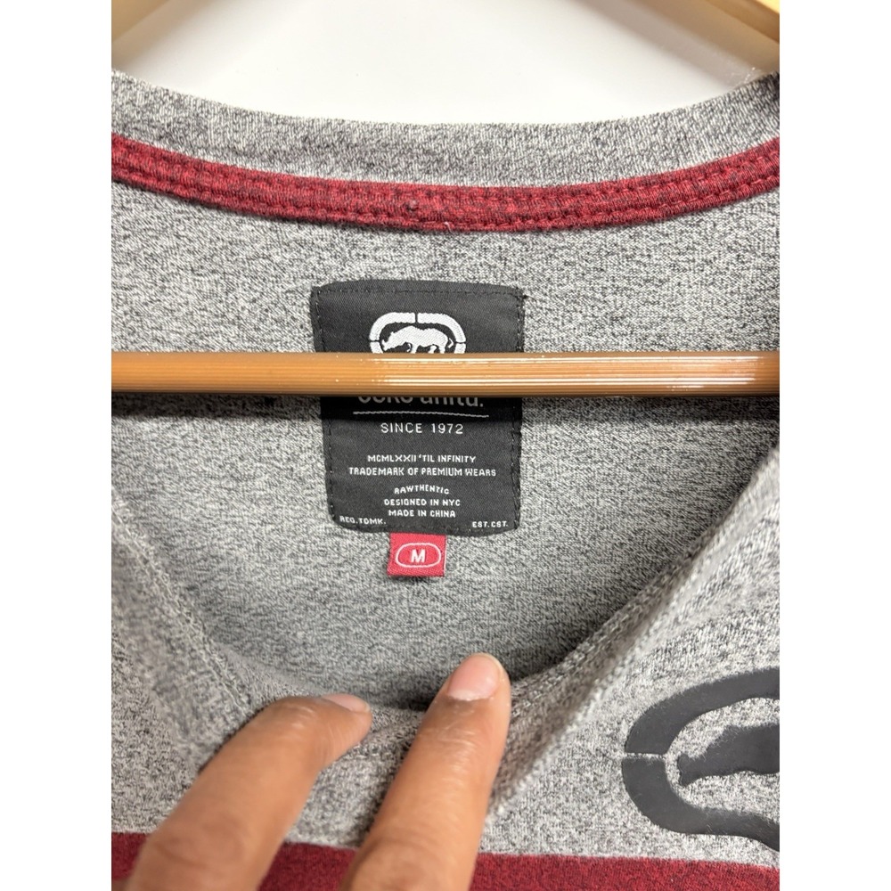 Ecko Unltd shirt‎ mens Medium y2k graphic gray crewneck tee - Picture 2 of 4